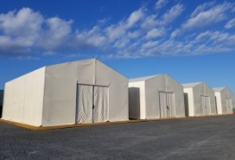 関連実績　工事用テント W10m L15m H5m